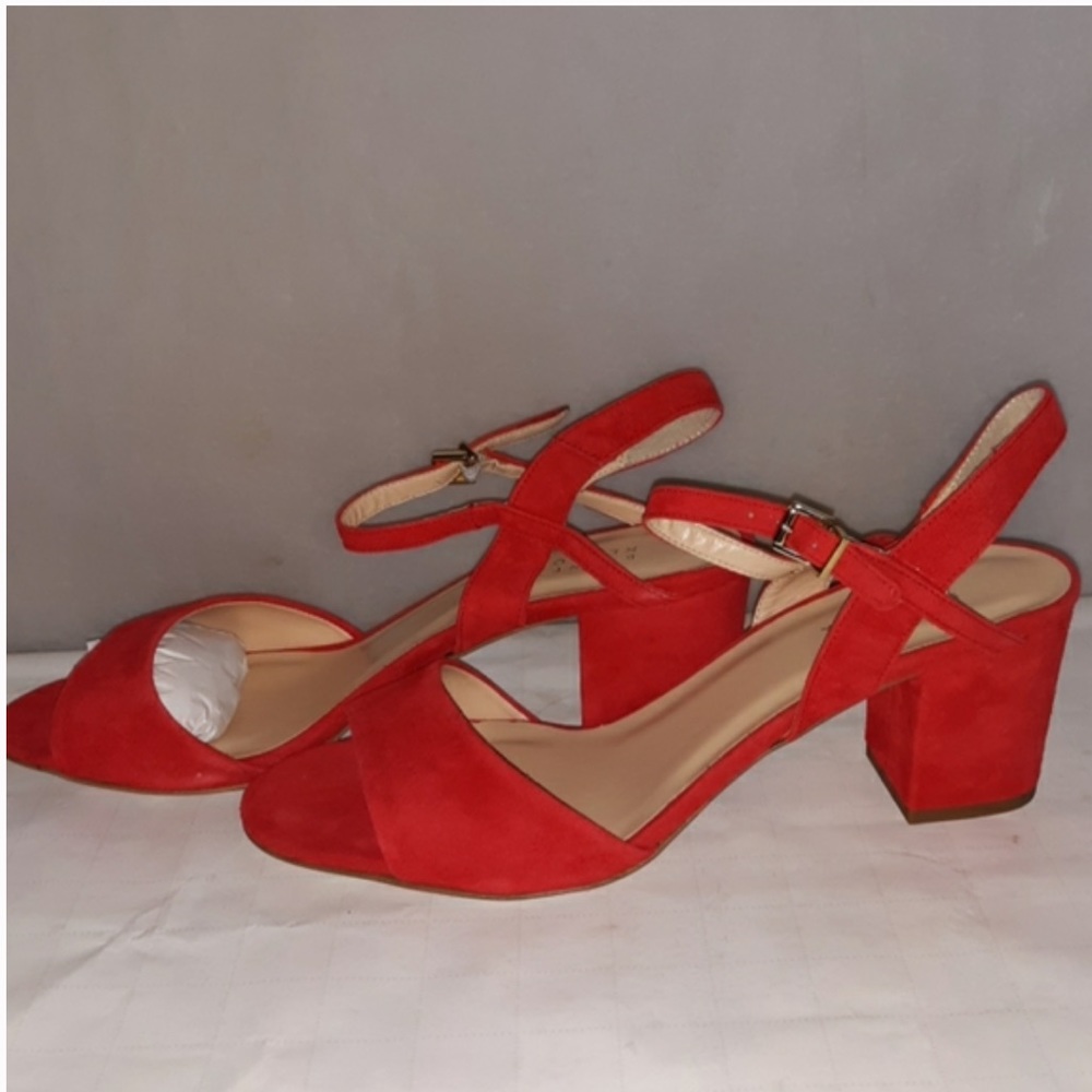 Barney’s New York red suede sandal